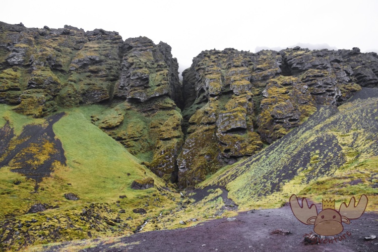 Snæfellsjökull | Wanderweg zur begehbaren Schlucht Rauðfeldsgjá im Berg Botnsfjall auf der Halbinsel Snæfellsnes. - Hiking trail to the accessible gorge Rauðfeldsgjá in Mount Botnsfjall on the Snæfellsnes peninsula.